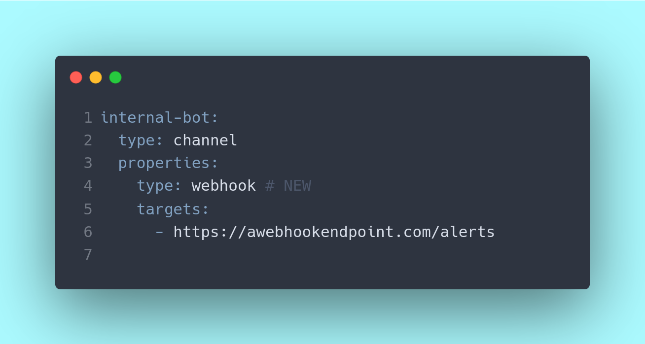 Webhook channel