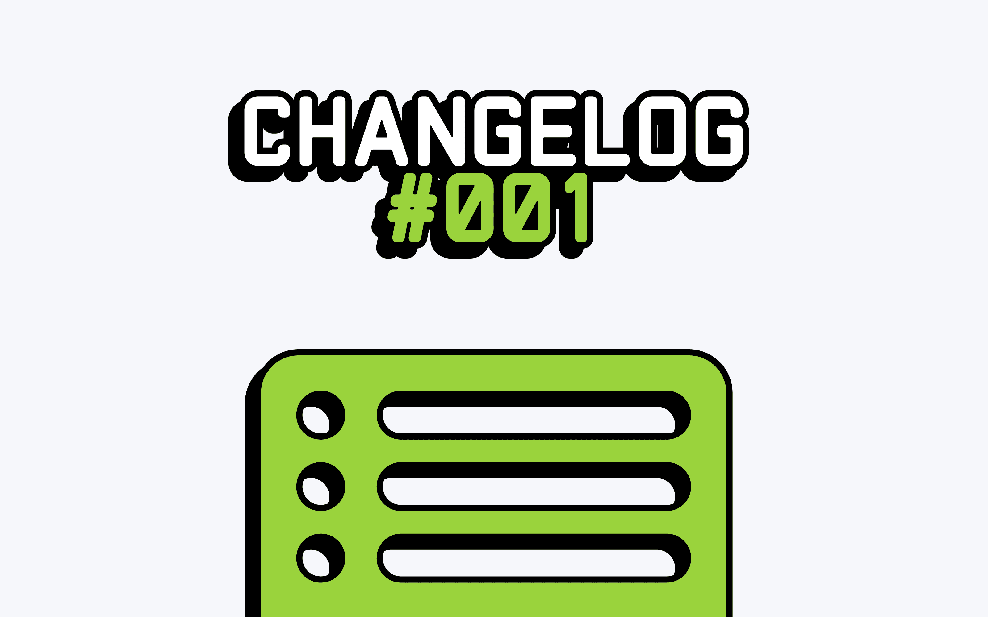 Changelog #001