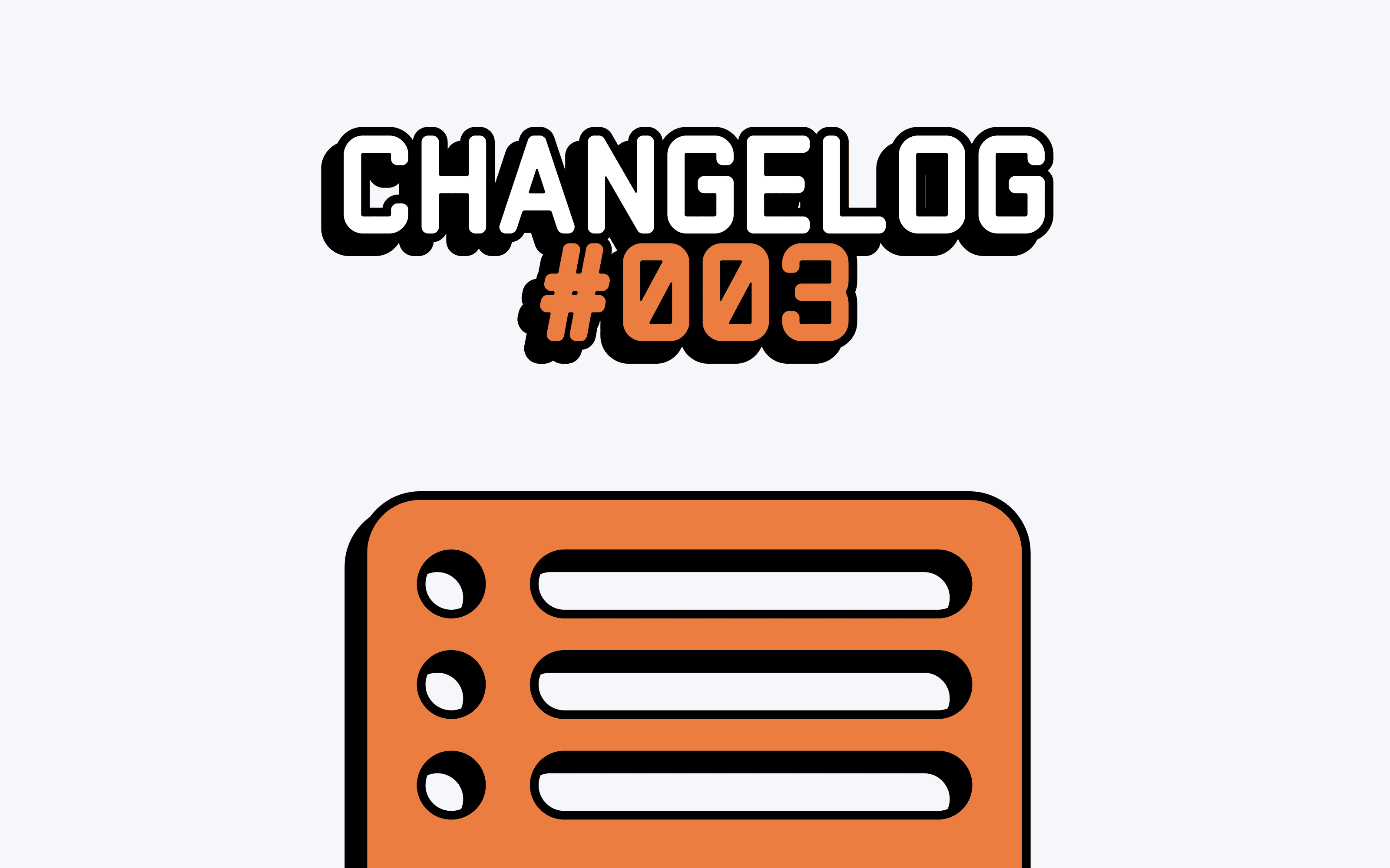 Changelog #003